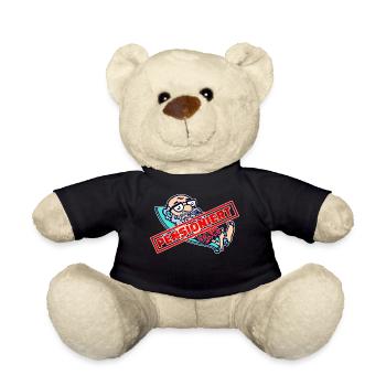 Pensionär Rentner Ruhestand Spruch Freizeit - Teddy - Schwarz - Vorne