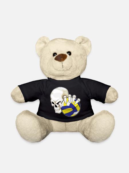Totenkopf Volleyballspieler Volleyball - Teddy - Schwarz