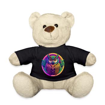 Eule - Teddy - Schwarz - Vorne