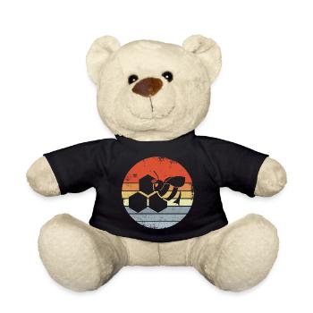 Honigbiene Zeichnung - Teddy - Schwarz - Vorne