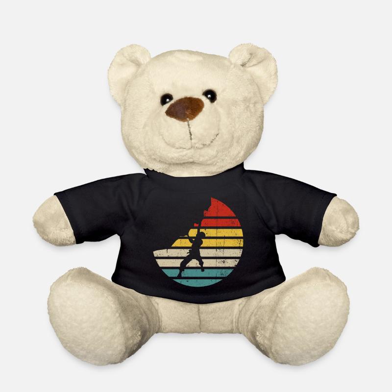 Retro Sunset Kick Silhouette - Teddy - Schwarz