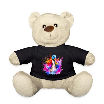 oie en couleurs , oiseaux - Nounours - noir - Devant