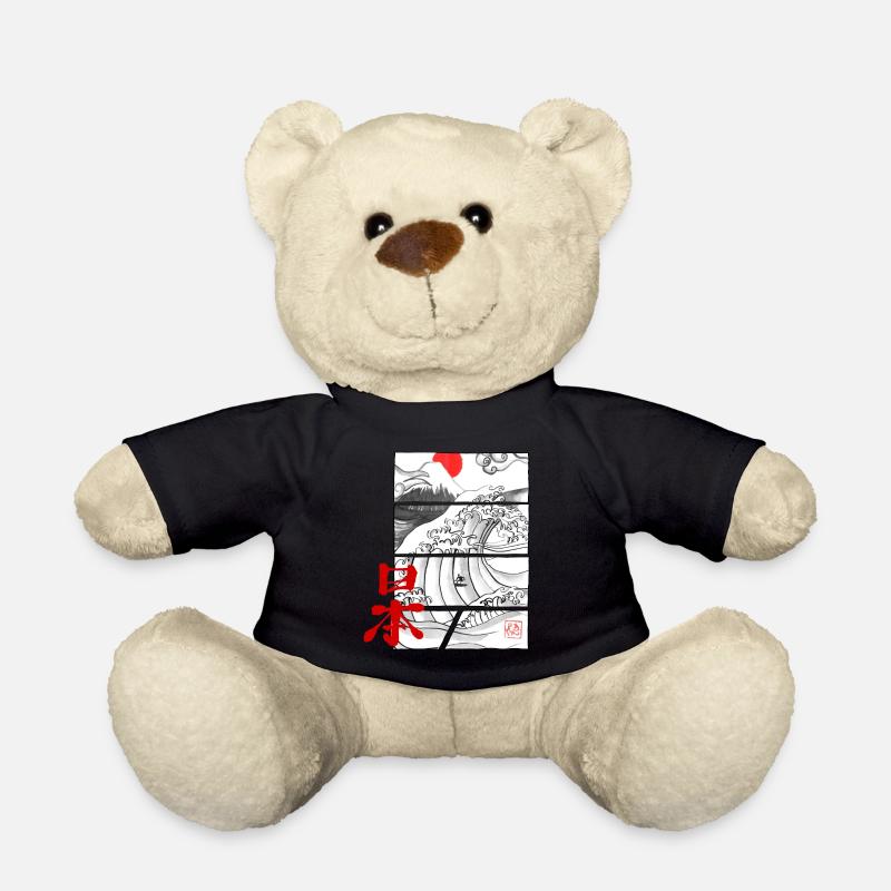 Japan Wave - Teddy Bear - black