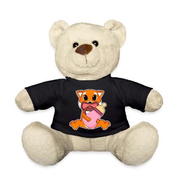 Baby Shiba Inu Motiv - Teddy - Schwarz - Vorne