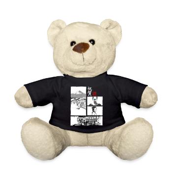 Omedeto manga for black - Teddy Bear - black - Front