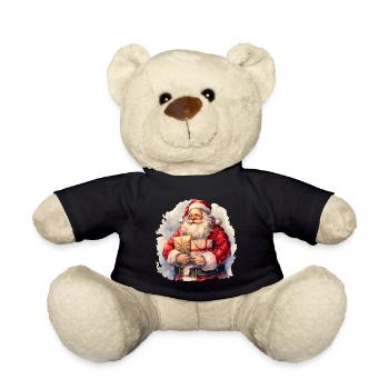 Aquarell mit Geschenken - Teddy - Schwarz - Vorne
