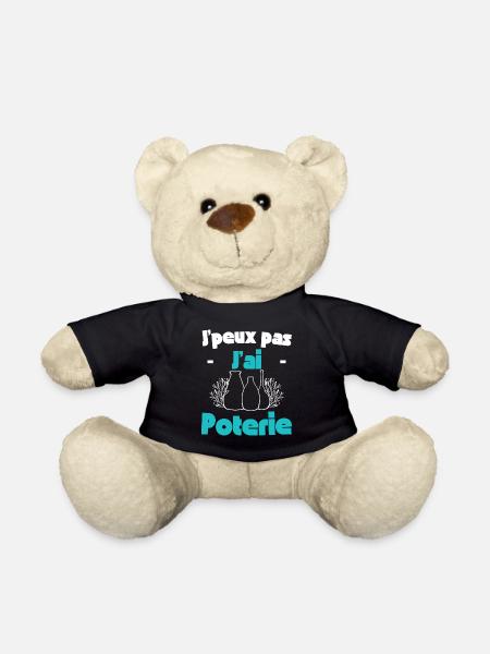 Poterie Cadeau d'anniversaire - Nounours - noir