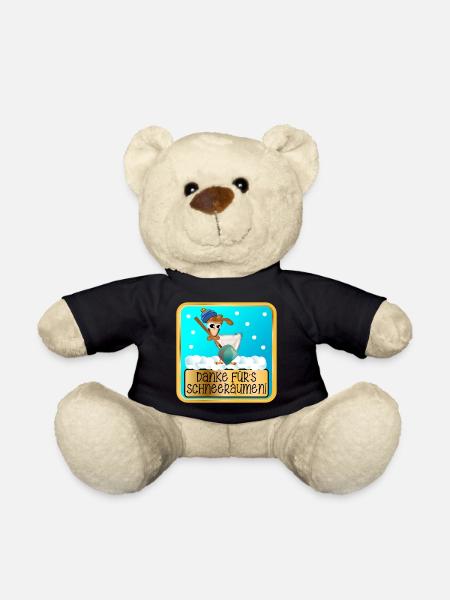 DANKESCHÖN WINTERDIENST - SCHNEERÄUMEN HUHN - Teddy - Schwarz