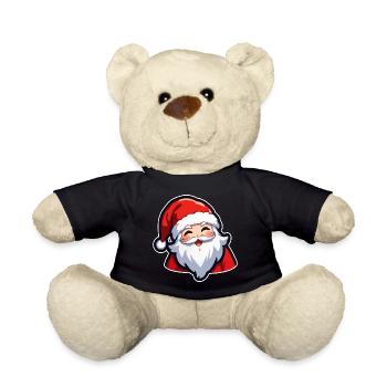 Weihnachtsmann - Teddy - Schwarz - Vorne