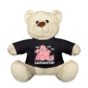 Was für ein Sauhaufen - Teddy - Schwarz - Vorne