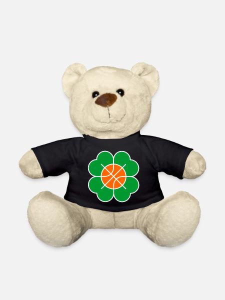 Fleur de basket-ball - Feuille de trèfle - Nounours - noir
