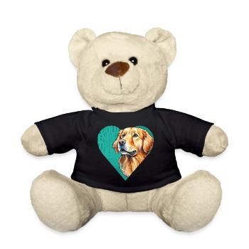Golden Retriever Portrait - Nounours - noir - Devant
