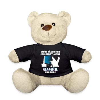 Arbeit Job Statement Gamer Karriere Geld Verdienen - Teddy - Schwarz - Vorne