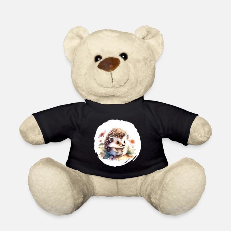 Igel Aquarell - Teddy - Schwarz