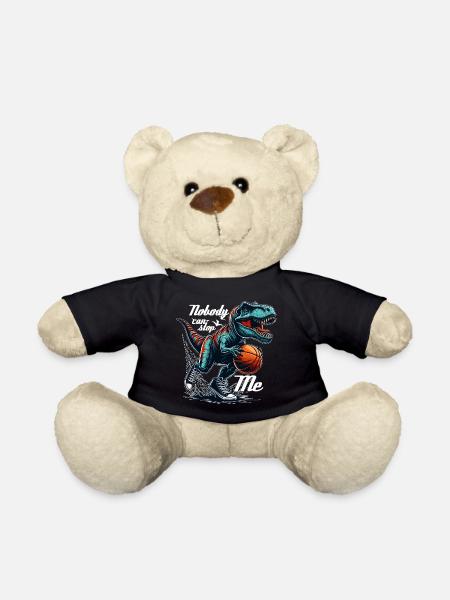 Basketball T-Rex Dinosaurier Geschenk - Teddy - Schwarz