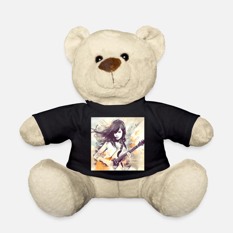 Fille Qui Aime La Musique 2 - Nounours - noir