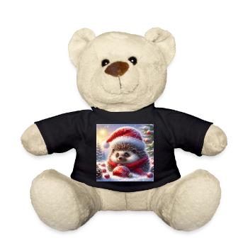 Hérisson de Noël - Nounours - noir - Devant