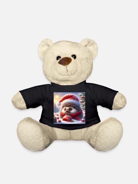 Weihnachts-Igel - Teddy - Schwarz