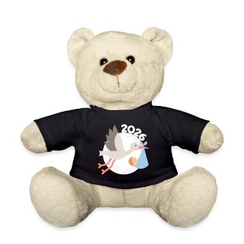 Cigogne avec bébé 2026 - Nounours - noir - Devant