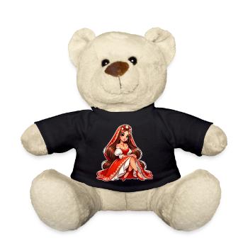 Ded Moroz Snegurotschka russischer Weihnachtsmann - Teddy - Schwarz - Vorne