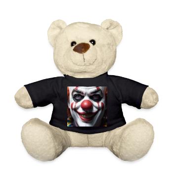 Clown Clownsgesicht karneval Fasching - Teddy - Schwarz - Vorne