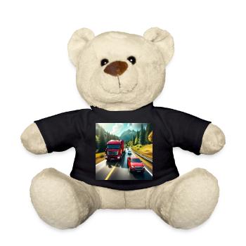 Lkw Fahrer - Teddy - Schwarz - Vorne