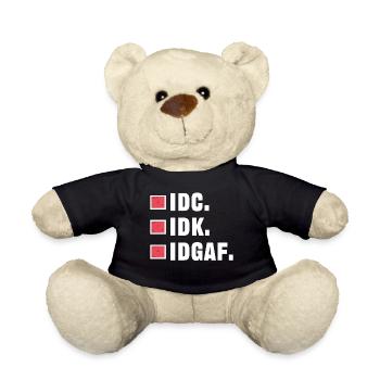 Doesn't matter attitude statement doesn't matter to me chill - Teddy Bear - black - Front