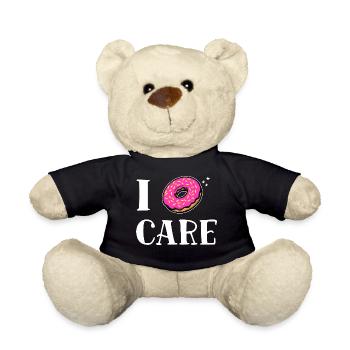 Lustige Sprüche Egal Donut Ist Mir Wurscht Haltung - Teddy - Schwarz - Vorne