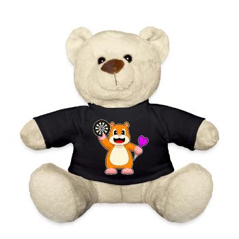 Cible de fléchettes de hamster - Nounours - noir - Devant