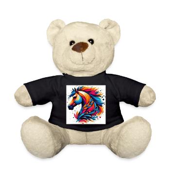 Horse - Teddy Bear - black - Front