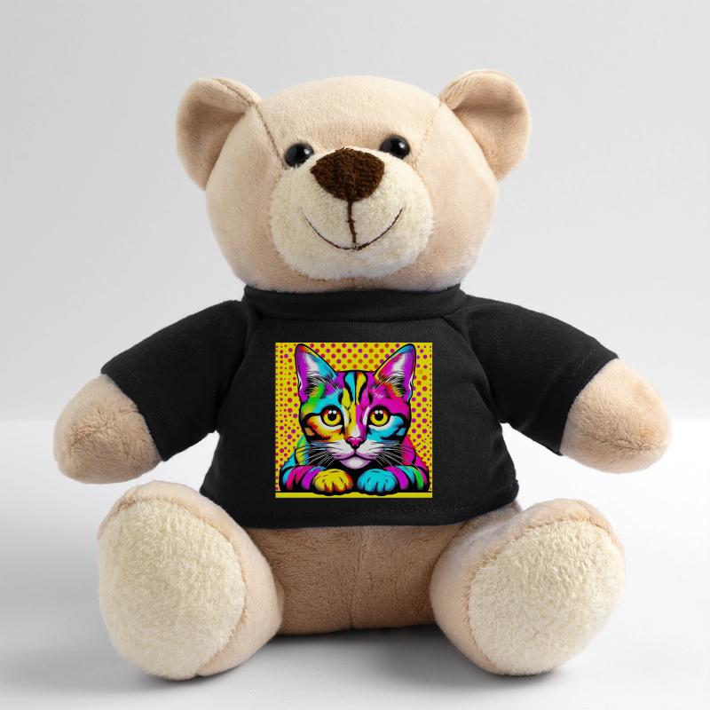 Chat Pop Art Nounours