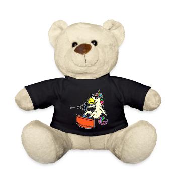 Wakeboard, Unicorn, Water Sports, Surfing, Surfing - Teddy Bear - black - Front