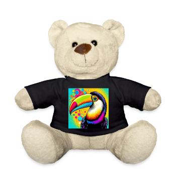 Toucan Pop Art - Nounours - noir - Devant