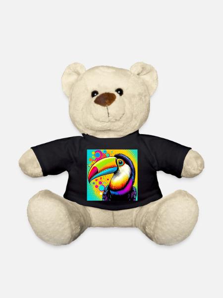 Tukan Pop Art - Teddy - Schwarz