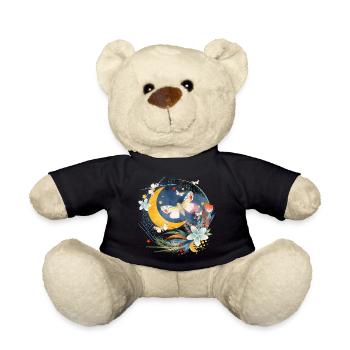 rare exotic butterflies in the moonlight - Teddy Bear - black - Front