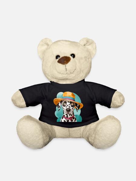 lustiger Dalmatiner mit hut - Teddy - Schwarz