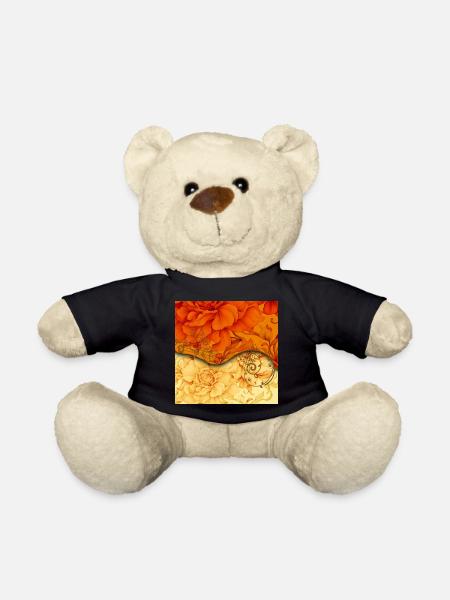 Elegantes florales Design - Teddy - Schwarz
