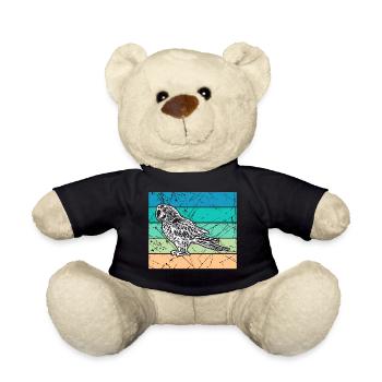 Bird, Jungle, Jungle, Parrot, Zoo, Animal Lover - Teddy Bear - black - Front