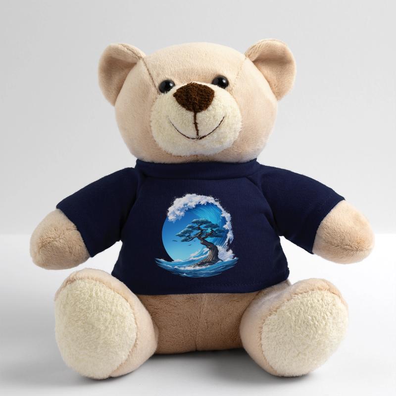 A tree under a wave Teddy Bear