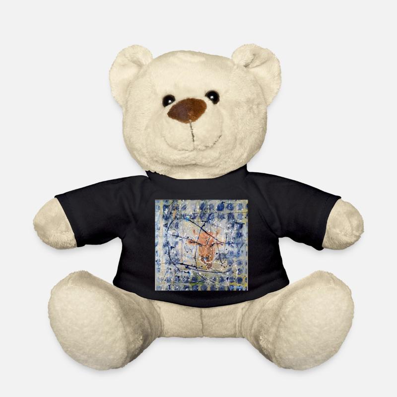 Abstraktes Tierporträt mit Kuh - Teddy - Schwarz