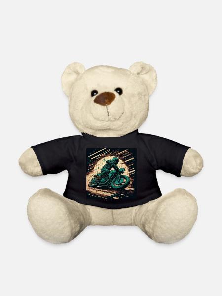 Caferacer dark green - Teddy Bear - black