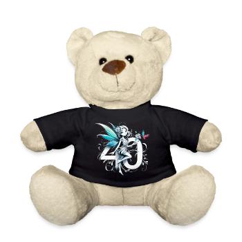 40 ans fée elfe mignon cadeau d’anniversaire - Nounours - noir - Devant