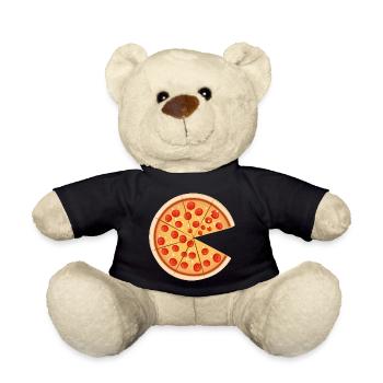Pizza Papa Pizza tranche - Nounours - noir - Devant