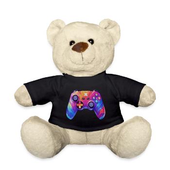 Pixel-Art-Videospiel-Controller - Teddy - Schwarz - Vorne