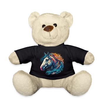 Horse - Teddy Bear - black - Front