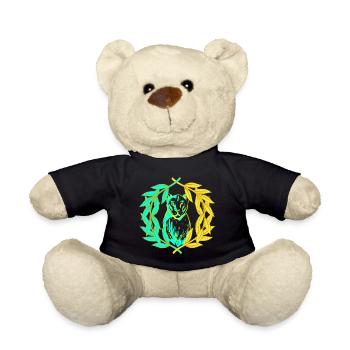 Leopard Tiger Katze Lorbeerkranz - Teddy - Schwarz - Vorne
