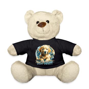 Golden Retriever Welpe süß Familienhund Geschenk - Teddy - Schwarz - Vorne