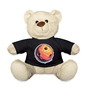 Bowlingkugel Cartoon Look - Teddy - Schwarz - Vorne