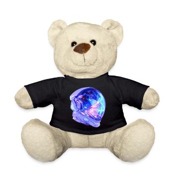 Astronaut Helmet - Teddy Bear - black - Front
