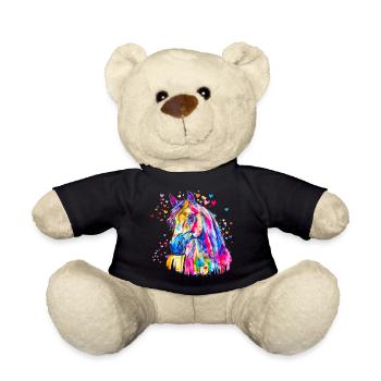 Buntes Pferd - Teddy - Schwarz - Vorne